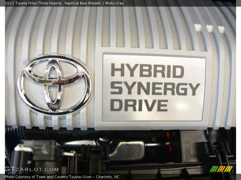 Nautical Blue Metallic / Misty Gray 2013 Toyota Prius Three Hybrid