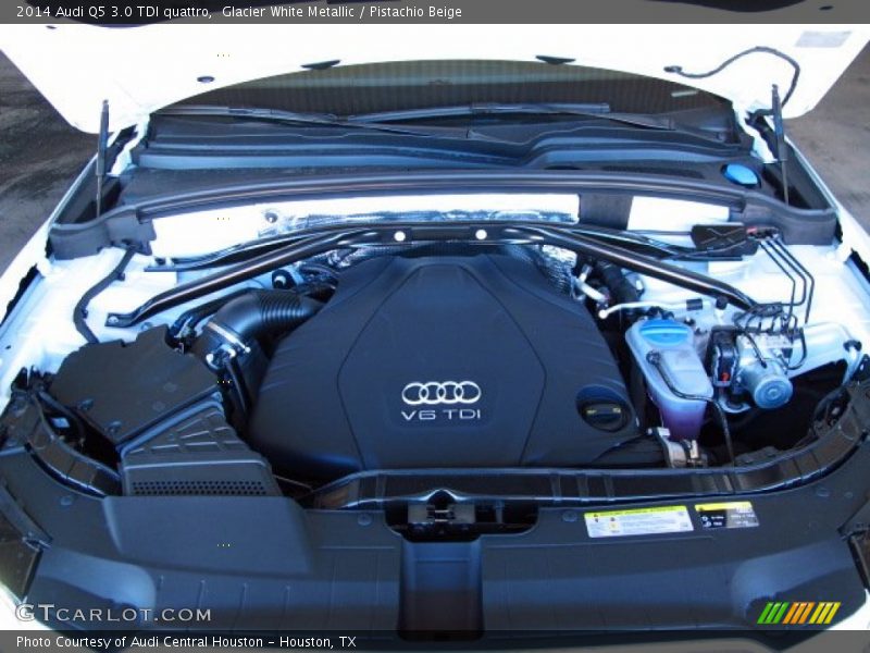 Glacier White Metallic / Pistachio Beige 2014 Audi Q5 3.0 TDI quattro