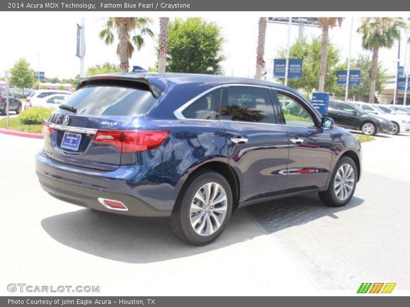 Fathom Blue Pearl / Graystone 2014 Acura MDX Technology