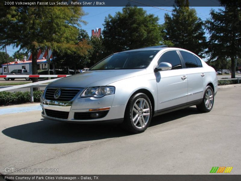 Reflex Silver / Black 2008 Volkswagen Passat Lux Sedan