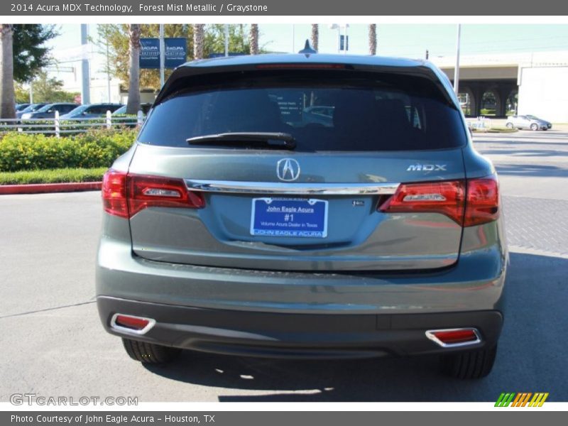 Forest Mist Metallic / Graystone 2014 Acura MDX Technology