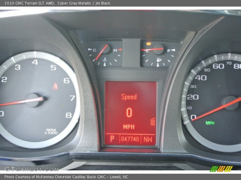 Cyber Gray Metallic / Jet Black 2010 GMC Terrain SLT AWD
