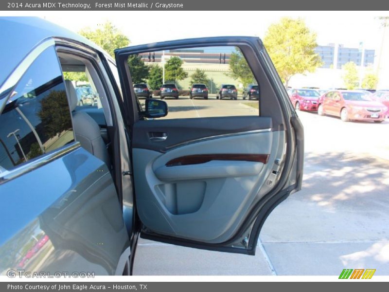 Forest Mist Metallic / Graystone 2014 Acura MDX Technology