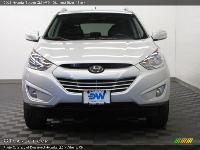 Diamond Silver / Black 2013 Hyundai Tucson GLS AWD