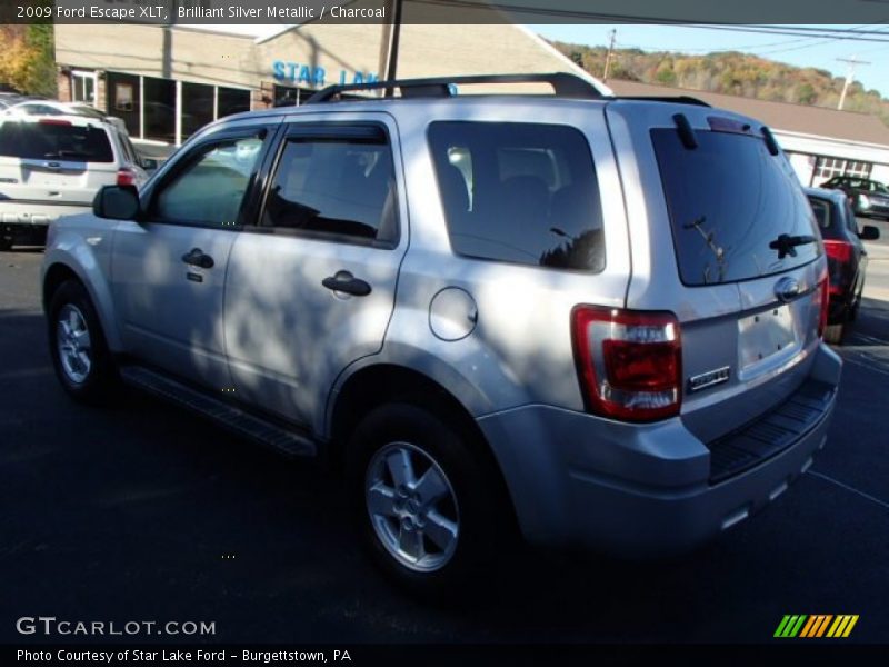 Brilliant Silver Metallic / Charcoal 2009 Ford Escape XLT