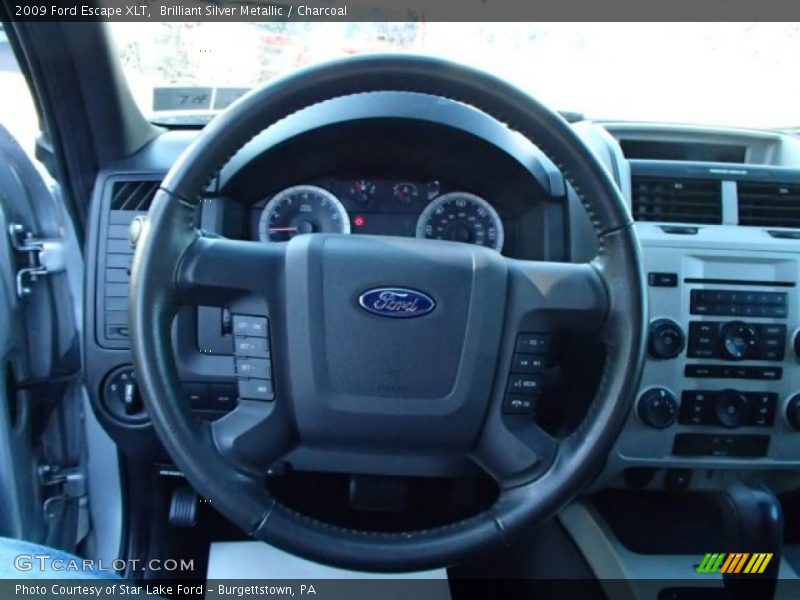 Brilliant Silver Metallic / Charcoal 2009 Ford Escape XLT