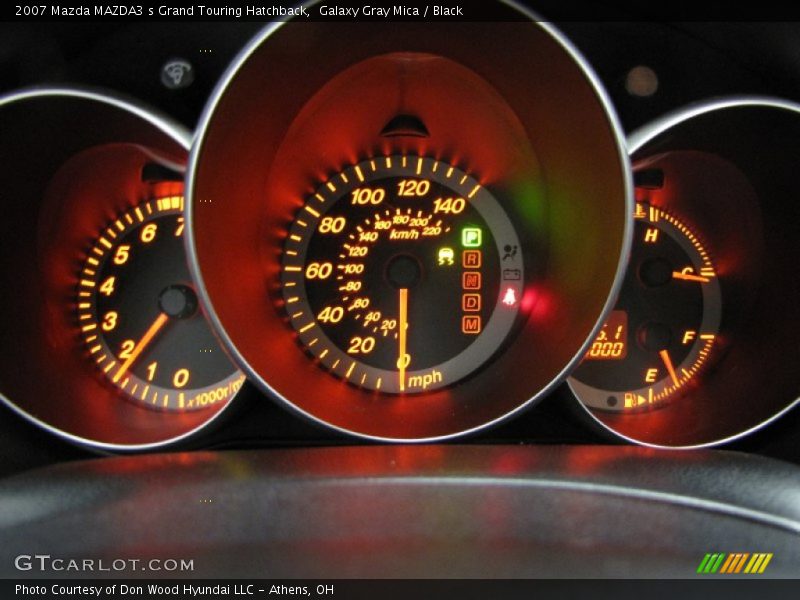 Galaxy Gray Mica / Black 2007 Mazda MAZDA3 s Grand Touring Hatchback