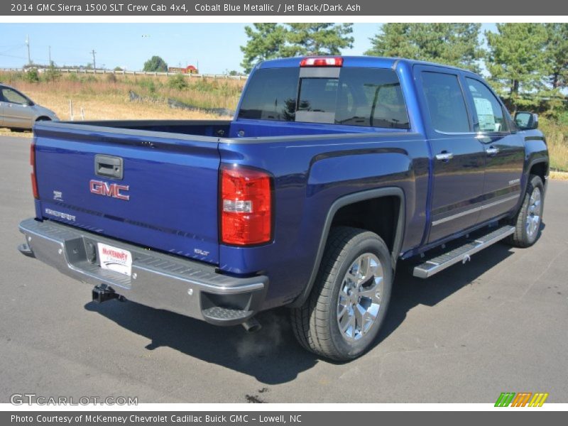 Cobalt Blue Metallic / Jet Black/Dark Ash 2014 GMC Sierra 1500 SLT Crew Cab 4x4