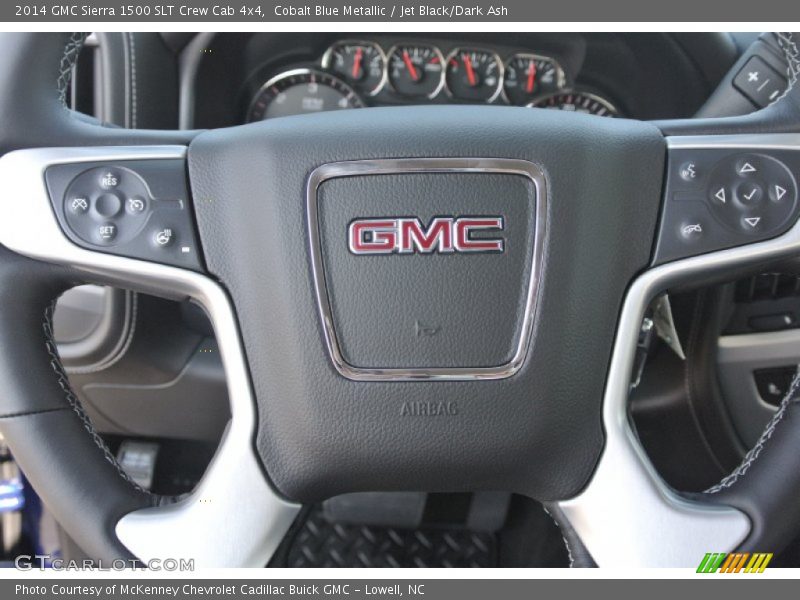 Cobalt Blue Metallic / Jet Black/Dark Ash 2014 GMC Sierra 1500 SLT Crew Cab 4x4