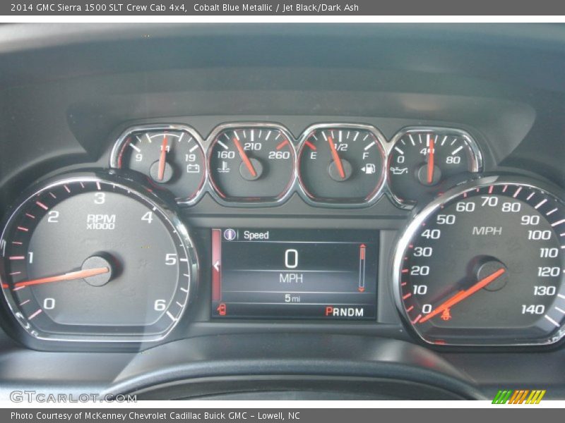 Cobalt Blue Metallic / Jet Black/Dark Ash 2014 GMC Sierra 1500 SLT Crew Cab 4x4