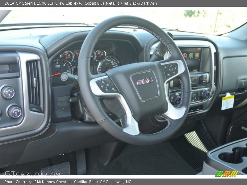 Cobalt Blue Metallic / Jet Black/Dark Ash 2014 GMC Sierra 1500 SLT Crew Cab 4x4