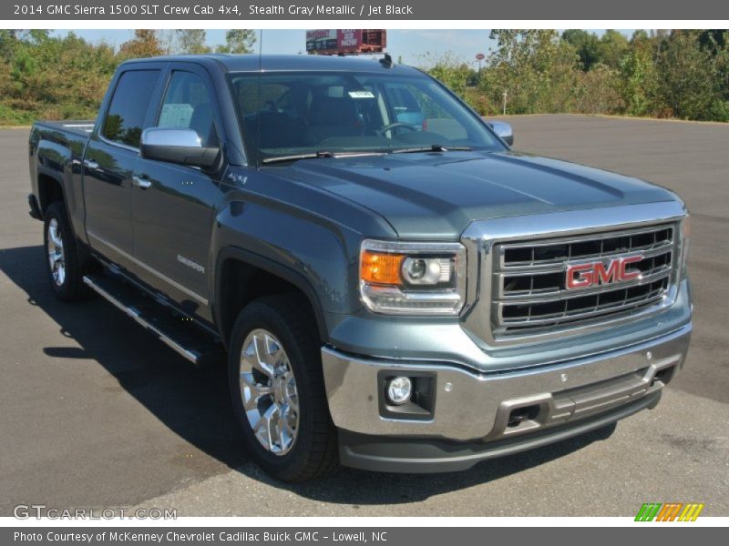 Stealth Gray Metallic / Jet Black 2014 GMC Sierra 1500 SLT Crew Cab 4x4