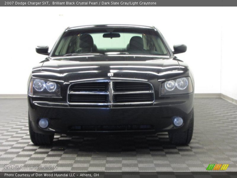 Brilliant Black Crystal Pearl / Dark Slate Gray/Light Graystone 2007 Dodge Charger SXT