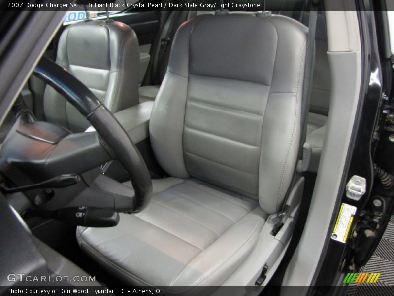 Brilliant Black Crystal Pearl / Dark Slate Gray/Light Graystone 2007 Dodge Charger SXT