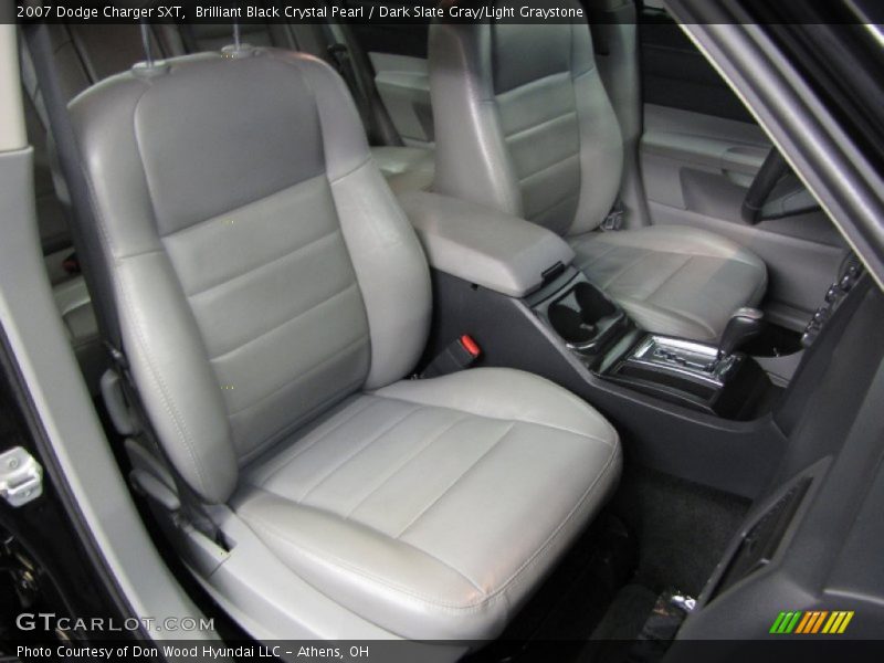 Brilliant Black Crystal Pearl / Dark Slate Gray/Light Graystone 2007 Dodge Charger SXT