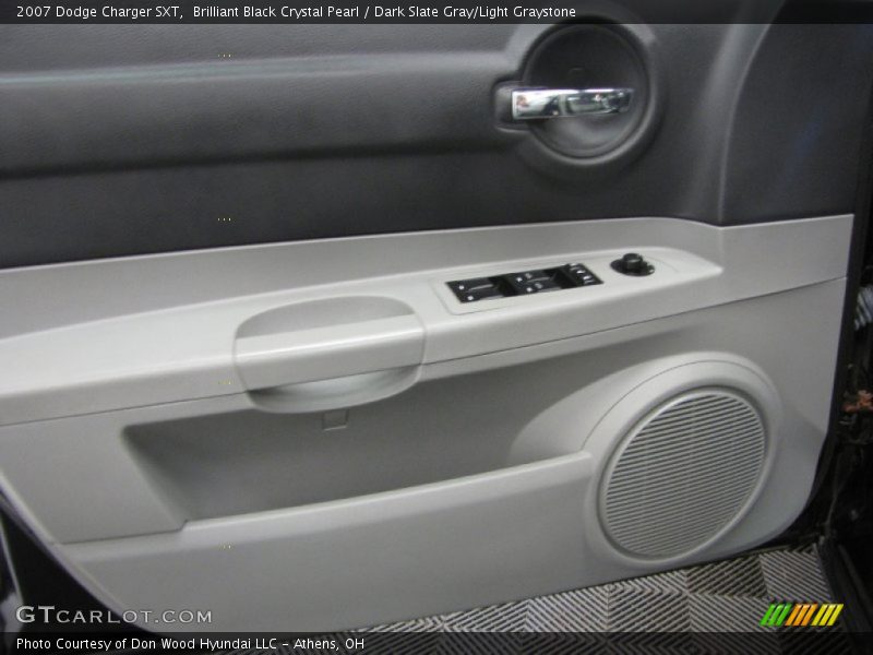 Brilliant Black Crystal Pearl / Dark Slate Gray/Light Graystone 2007 Dodge Charger SXT