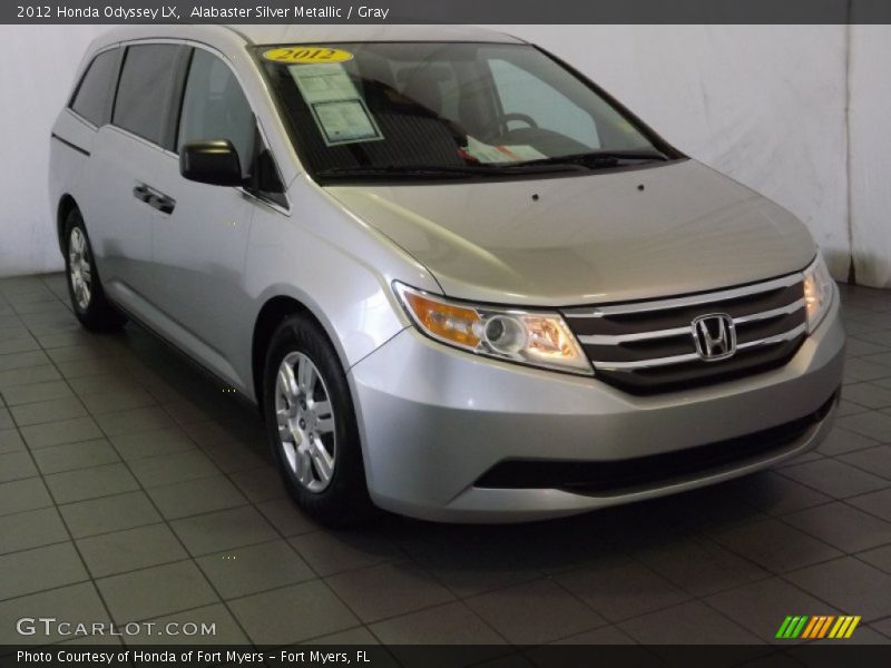 Alabaster Silver Metallic / Gray 2012 Honda Odyssey LX