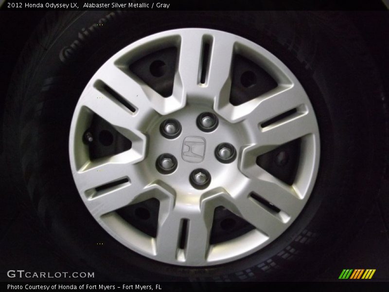 Alabaster Silver Metallic / Gray 2012 Honda Odyssey LX