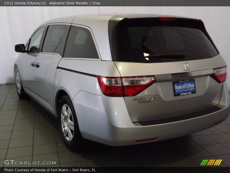 Alabaster Silver Metallic / Gray 2012 Honda Odyssey LX