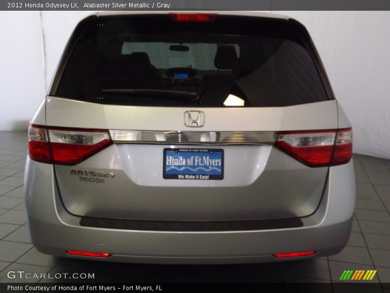 Alabaster Silver Metallic / Gray 2012 Honda Odyssey LX
