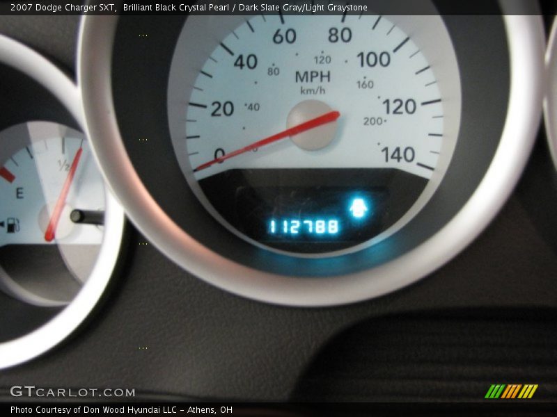 Brilliant Black Crystal Pearl / Dark Slate Gray/Light Graystone 2007 Dodge Charger SXT