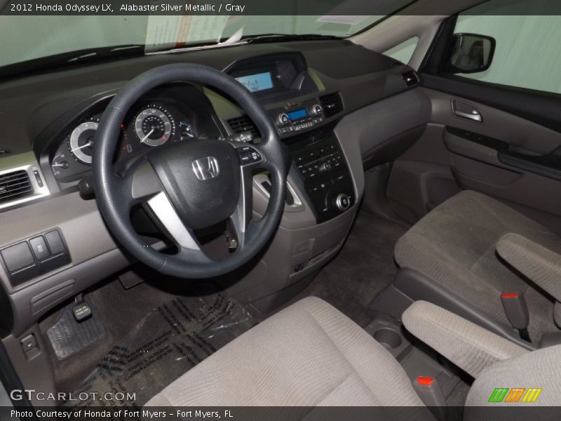 Alabaster Silver Metallic / Gray 2012 Honda Odyssey LX