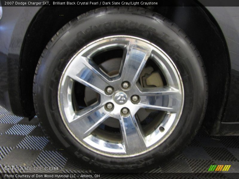 Brilliant Black Crystal Pearl / Dark Slate Gray/Light Graystone 2007 Dodge Charger SXT