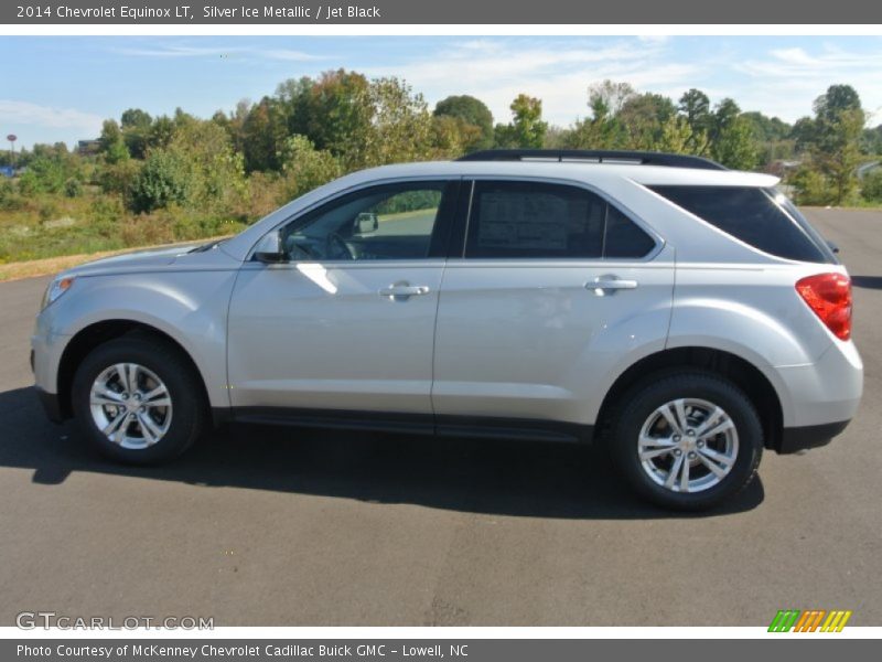 Silver Ice Metallic / Jet Black 2014 Chevrolet Equinox LT