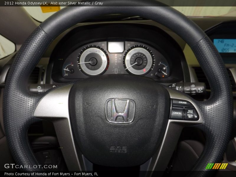 Alabaster Silver Metallic / Gray 2012 Honda Odyssey LX