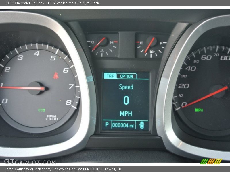Silver Ice Metallic / Jet Black 2014 Chevrolet Equinox LT