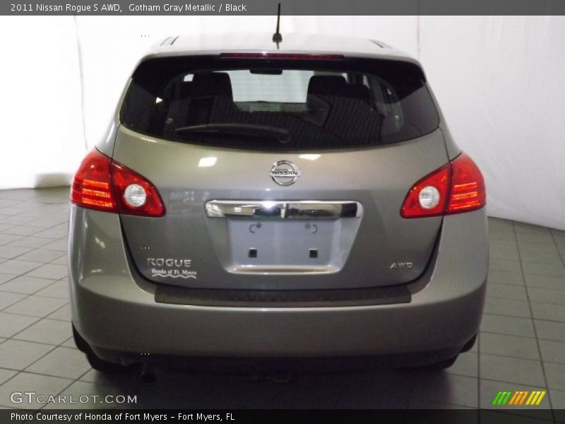 Gotham Gray Metallic / Black 2011 Nissan Rogue S AWD
