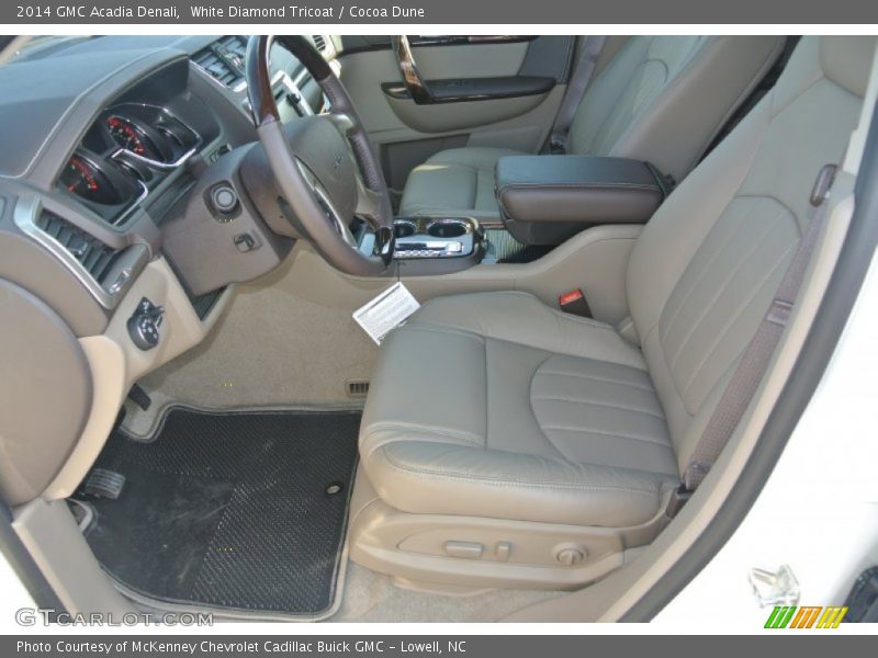 White Diamond Tricoat / Cocoa Dune 2014 GMC Acadia Denali