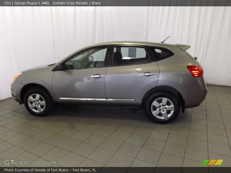 Gotham Gray Metallic / Black 2011 Nissan Rogue S AWD