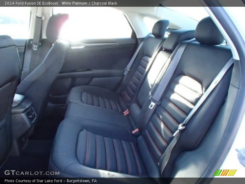 White Platinum / Charcoal Black 2014 Ford Fusion SE EcoBoost
