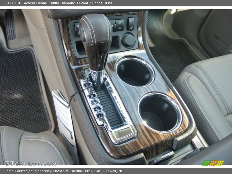 White Diamond Tricoat / Cocoa Dune 2014 GMC Acadia Denali