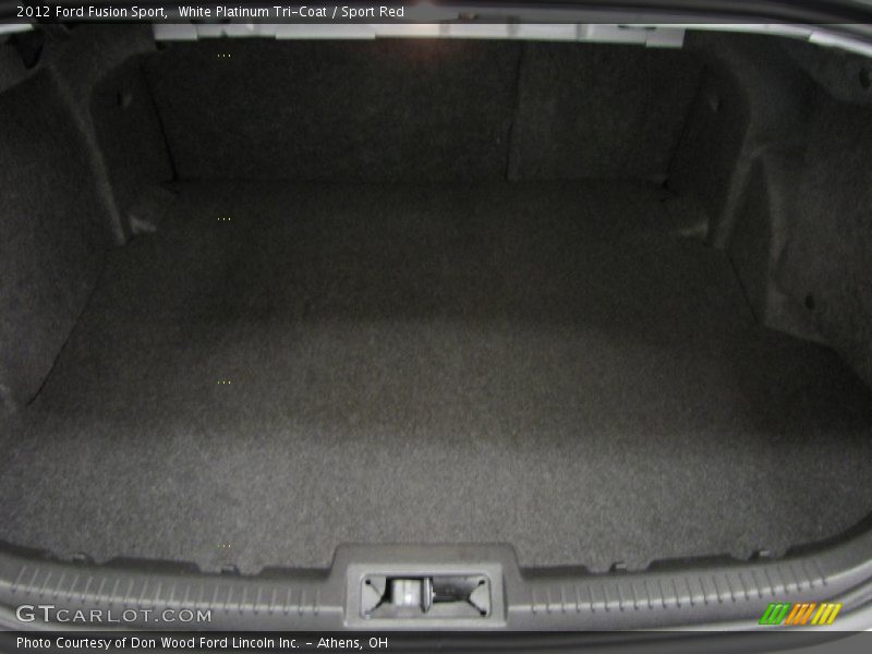 White Platinum Tri-Coat / Sport Red 2012 Ford Fusion Sport