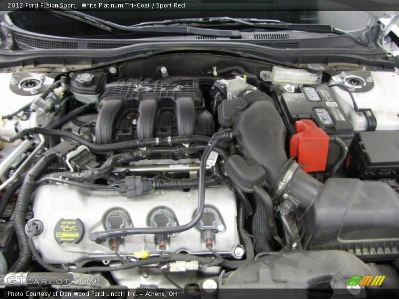White Platinum Tri-Coat / Sport Red 2012 Ford Fusion Sport