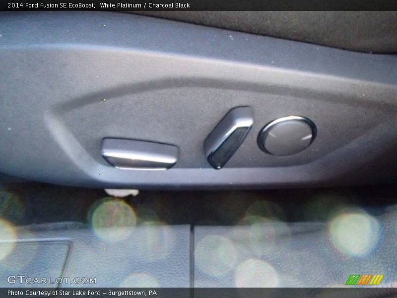 White Platinum / Charcoal Black 2014 Ford Fusion SE EcoBoost