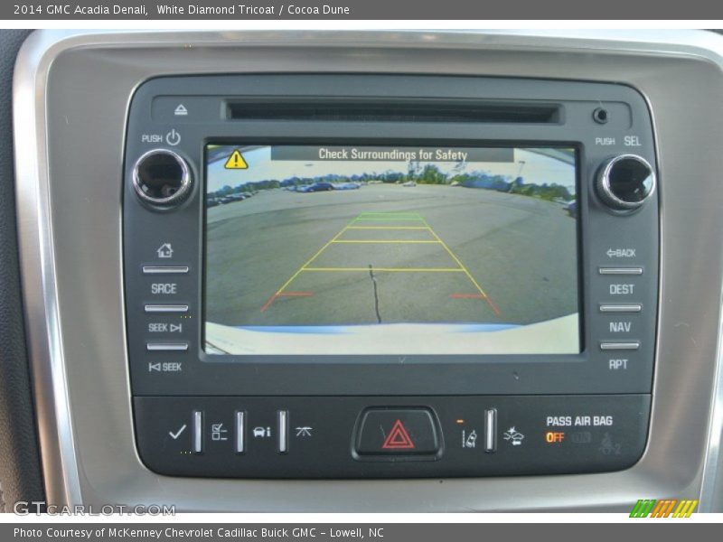 White Diamond Tricoat / Cocoa Dune 2014 GMC Acadia Denali
