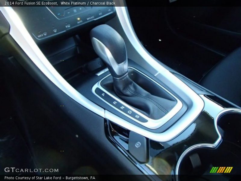 White Platinum / Charcoal Black 2014 Ford Fusion SE EcoBoost