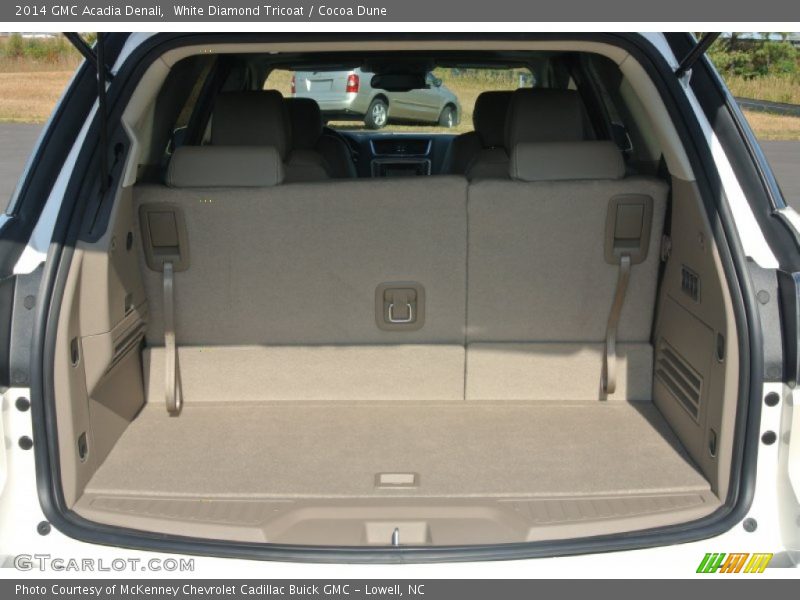 White Diamond Tricoat / Cocoa Dune 2014 GMC Acadia Denali