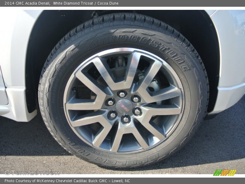 White Diamond Tricoat / Cocoa Dune 2014 GMC Acadia Denali