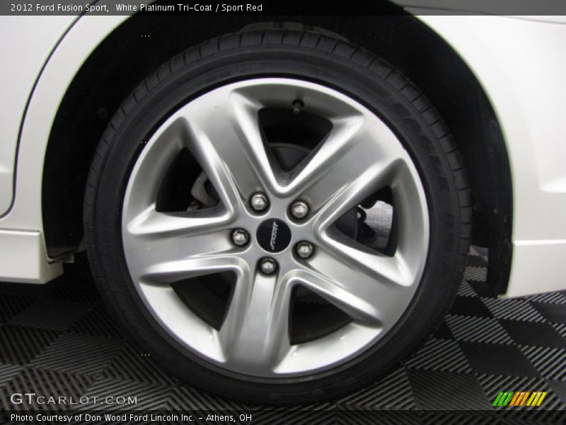 White Platinum Tri-Coat / Sport Red 2012 Ford Fusion Sport