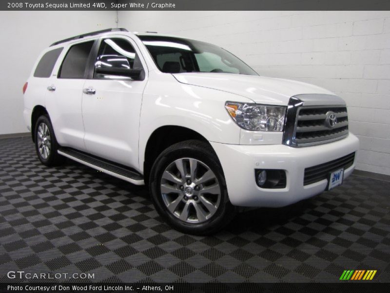 Super White / Graphite 2008 Toyota Sequoia Limited 4WD