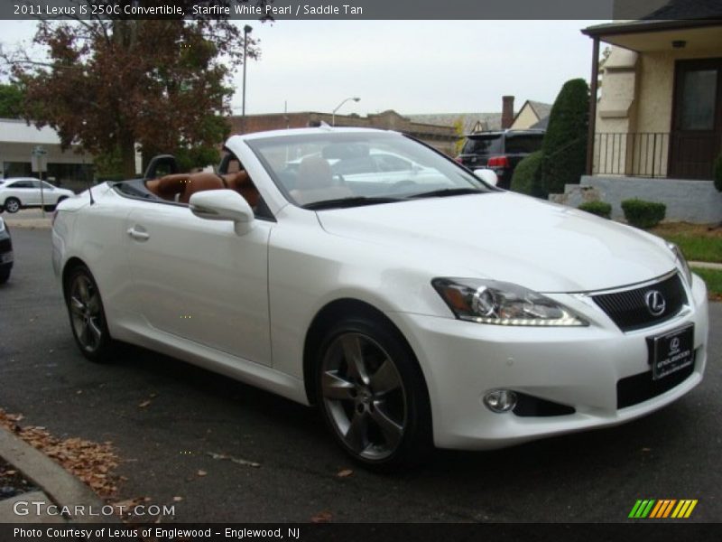 Starfire White Pearl / Saddle Tan 2011 Lexus IS 250C Convertible