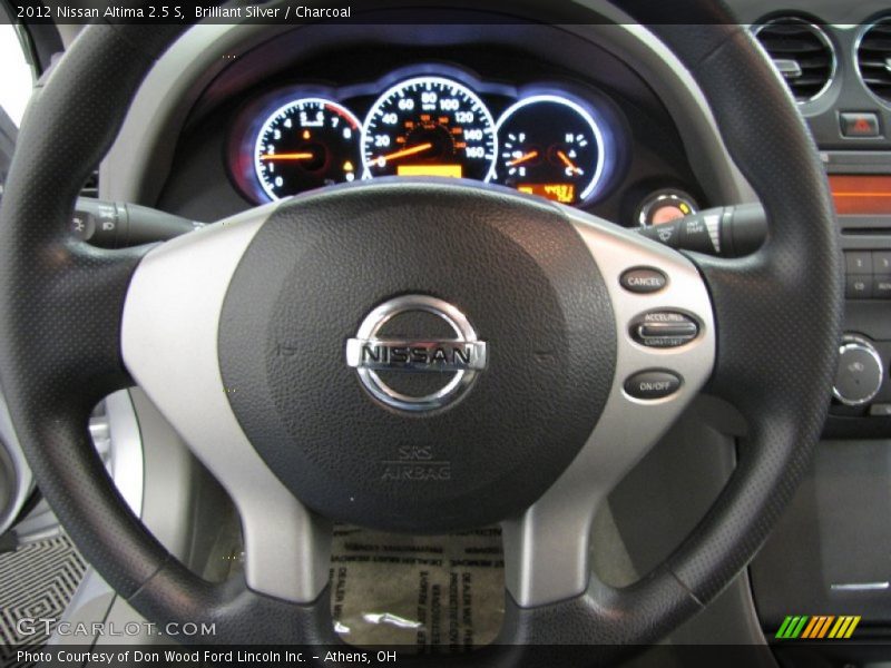 Brilliant Silver / Charcoal 2012 Nissan Altima 2.5 S