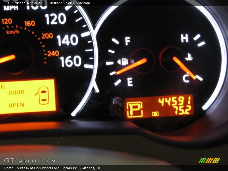 Brilliant Silver / Charcoal 2012 Nissan Altima 2.5 S