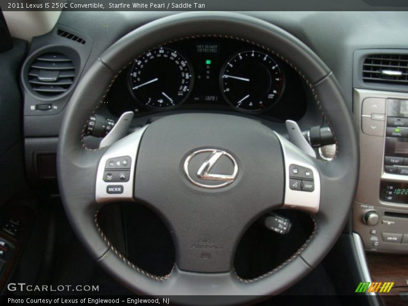 Starfire White Pearl / Saddle Tan 2011 Lexus IS 250C Convertible