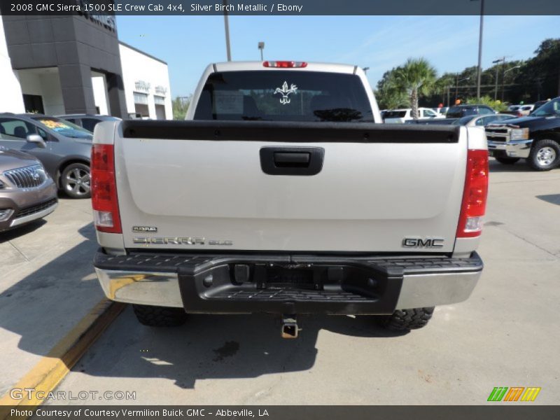 Silver Birch Metallic / Ebony 2008 GMC Sierra 1500 SLE Crew Cab 4x4