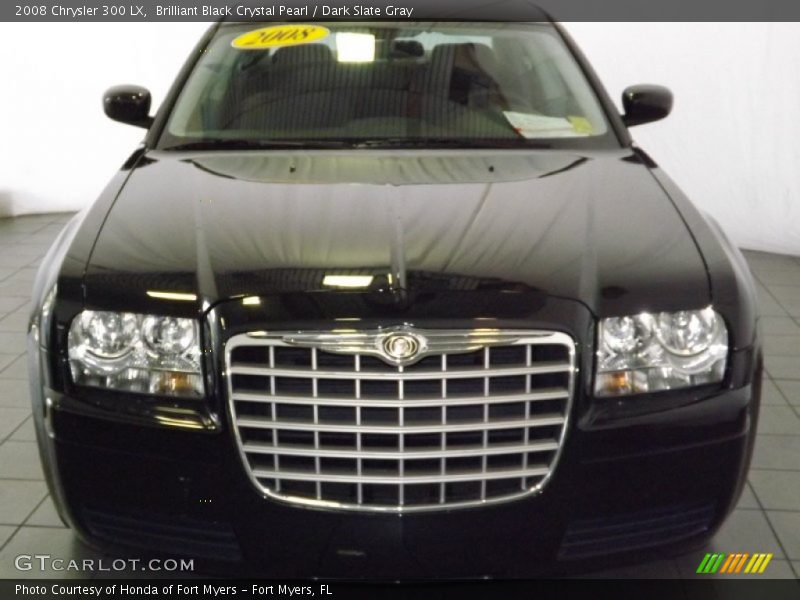 Brilliant Black Crystal Pearl / Dark Slate Gray 2008 Chrysler 300 LX